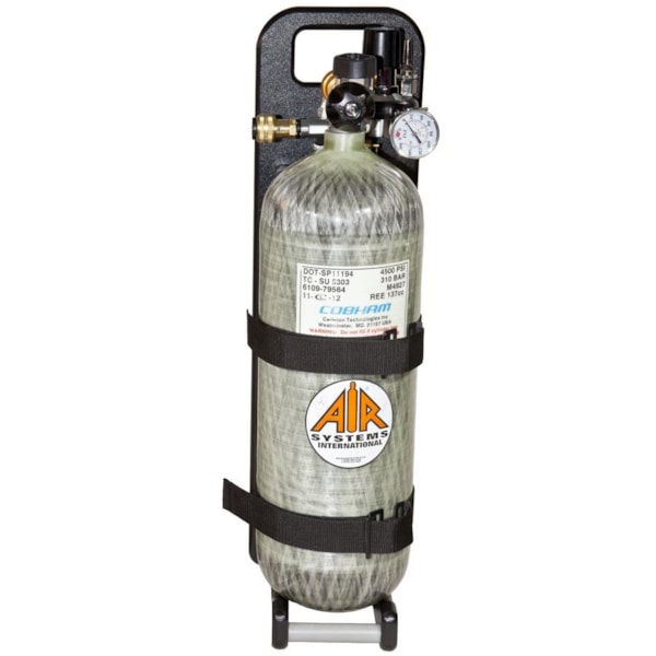 Marine Plastic Single Cylinder UNI-PAK™, 1 Outlet, 4500 PSI, For Use with PAK-SFLDMB Mounting Bracket