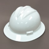 Standard White 4-Point Ratchet Suspension Full Brim Hard Hat thumbnail 1