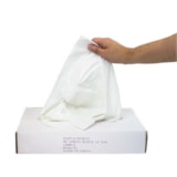 28" x 46" White 2 mil Polyethylene Aprons, 100/Box thumbnail 1