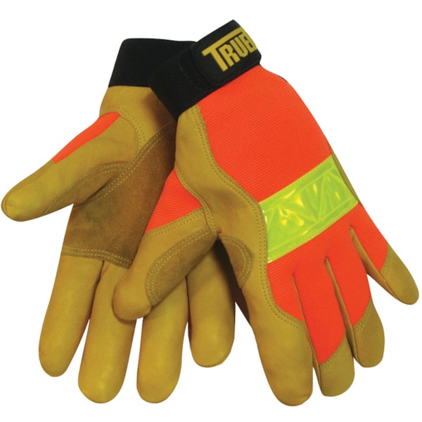 Truefit Hi-Vis Top Grain Cowhide Gloves