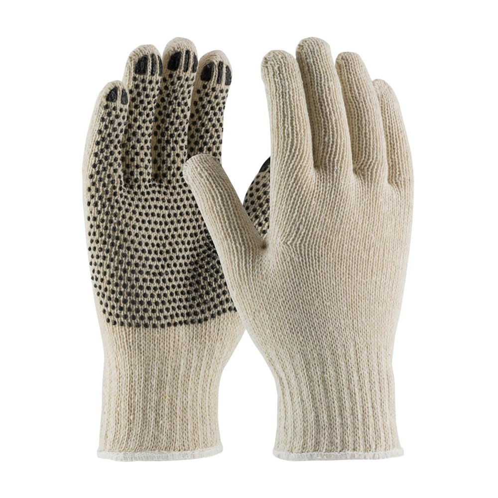 PVC Dot Palm Coated Cotton Poly String Knit Work Gloves