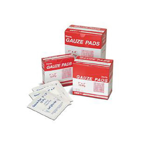 3" x 3" Sterile Gauze Pads 10/Box