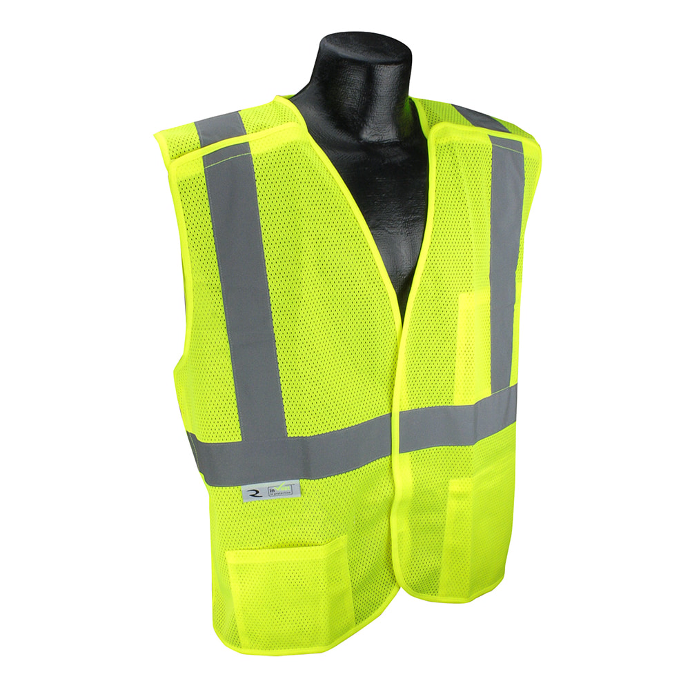 Class 2 Economy Mesh X-Back Breakaway Traffic Safety Vest