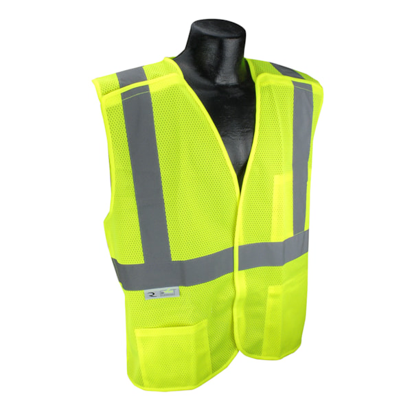 Class 2 Economy Mesh X-Back Breakaway Traffic Safety Vest