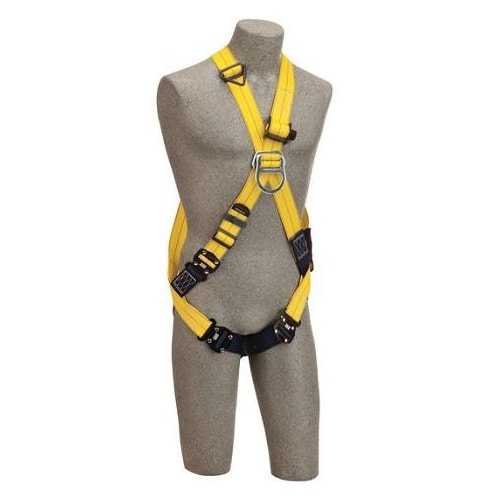 Delta™ Cross-Over Style Back & Front D-Rings, Quick Connect Leg Straps Climbing Fall Protection Harness