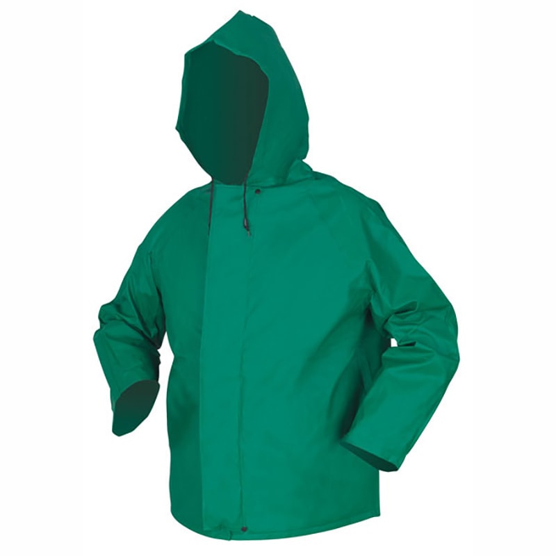 Dominator 0.42 mm PVC/Polyester/PVC Attached Hood Rainwear Jacket