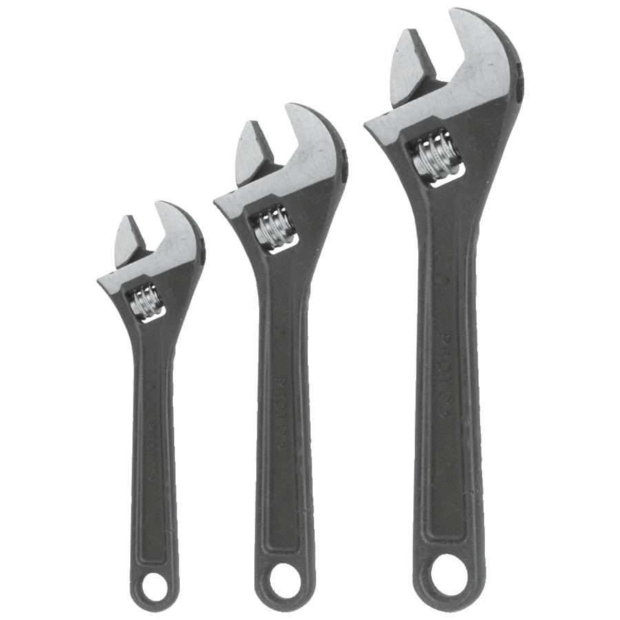 PROTO® 3 Piece Black Oxide Adjustable Wrench Set