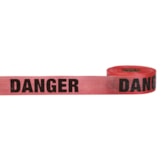 Red Danger 3" x 500' Roll Reinforced Barricade Tape thumbnail 1