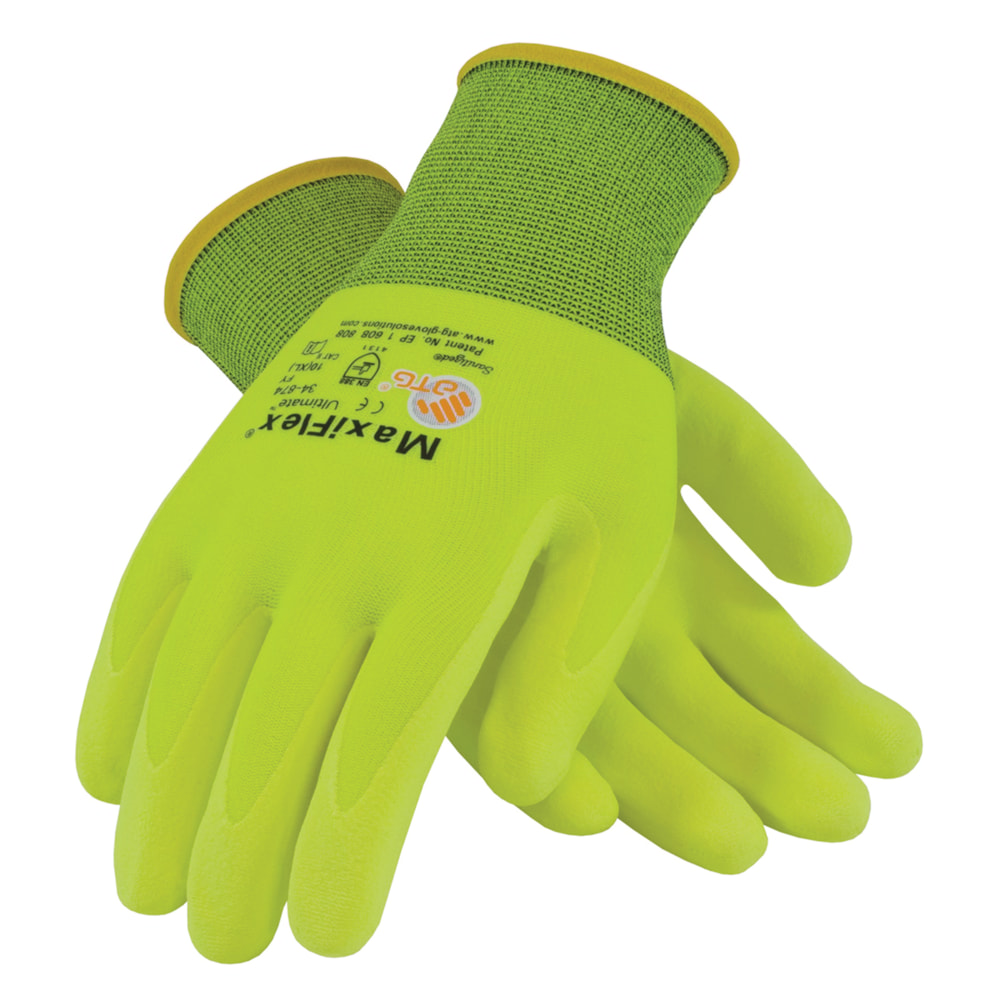 MaxiFlex® Ultimate™ by ATG® Hi-Vis Nitrile Coated Gloves