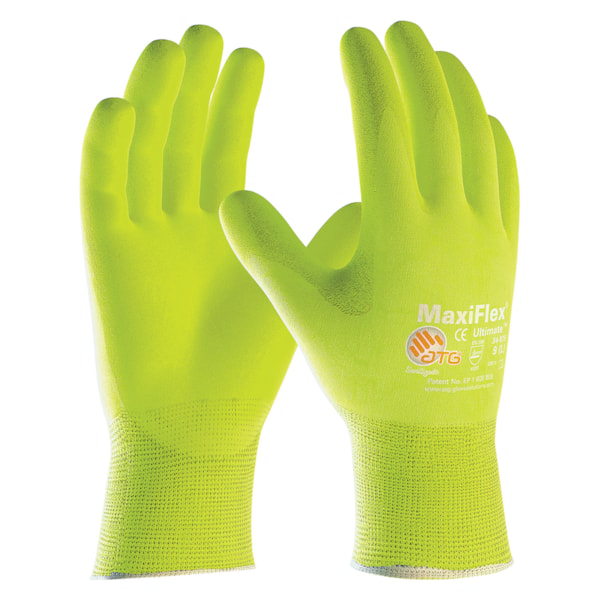MaxiFlex® Ultimate™ by ATG® Hi-Vis Nitrile Coated Gloves