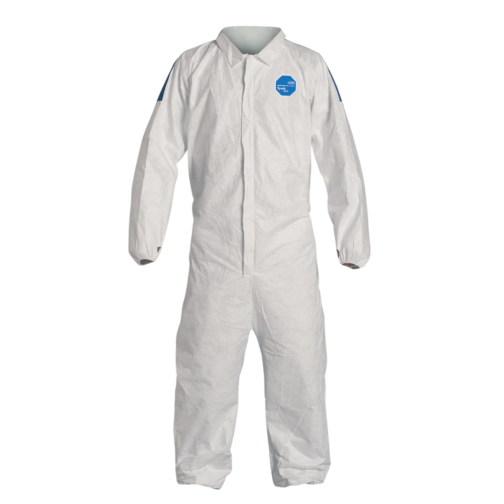 Tyvek® 400 D Collar, Elastic Wrists & Open Ankles Standard Disposable Coveralls