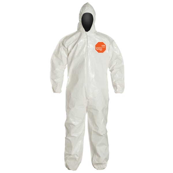 Tychem® 4000 Hood, Elastic Wrists & Ankles Chemical Resistant Coveralls