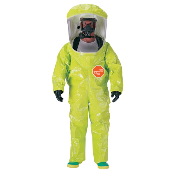 Tychem® 10000 Level A Front Entry Fully Encapsulated, Expanded Back Hazmat Suit