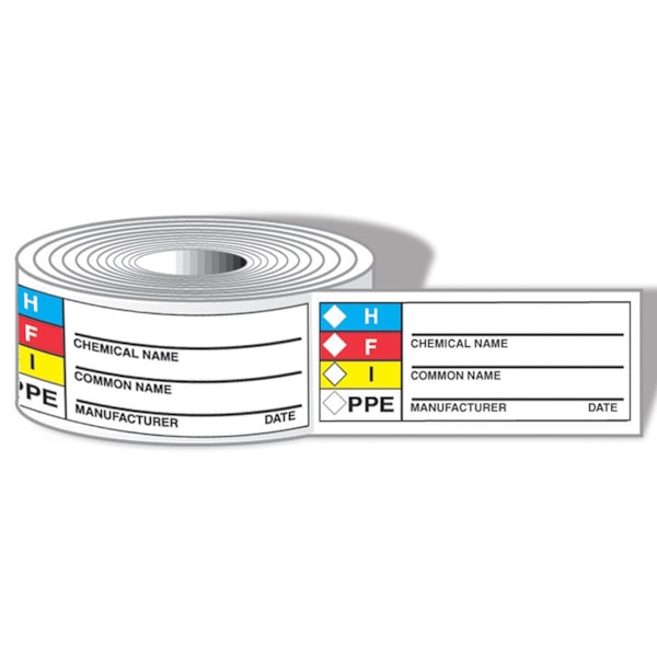 HMCIS Identifier Roll Labels Common-Chemical Identifier 500/Roll