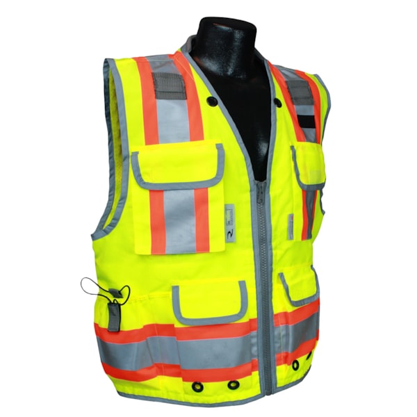 Class 2 Heavy Woven 2-Tone Engineer Traffic Safety Vest