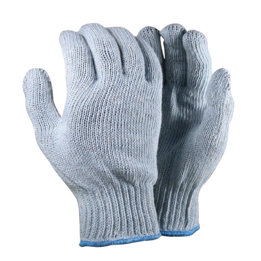 Eco Glove Blue String Knit Work Gloves 12 Pair
