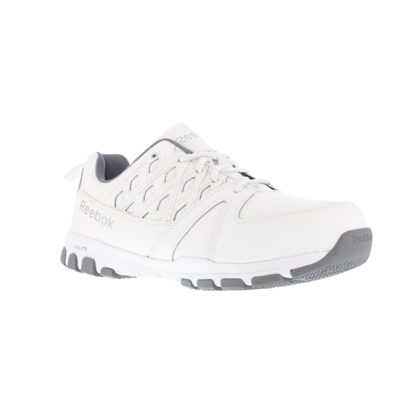 Women's Sublite Work White Steel Toe Static Dissipative Athletic Oxford Shoes