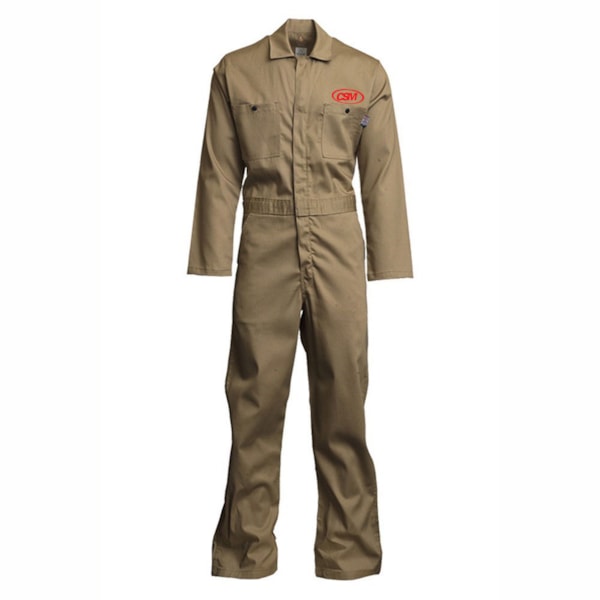 8.7 Cal 7 oz. Flame Resistant Economy FR Coveralls, Custom Product Add Your Logo