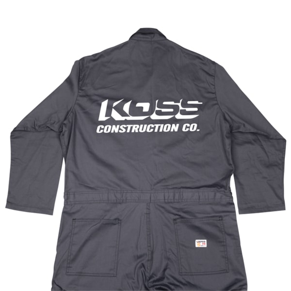 8.7 Cal 7 oz. Flame Resistant Economy FR Coveralls, Custom Product Add Your Logo