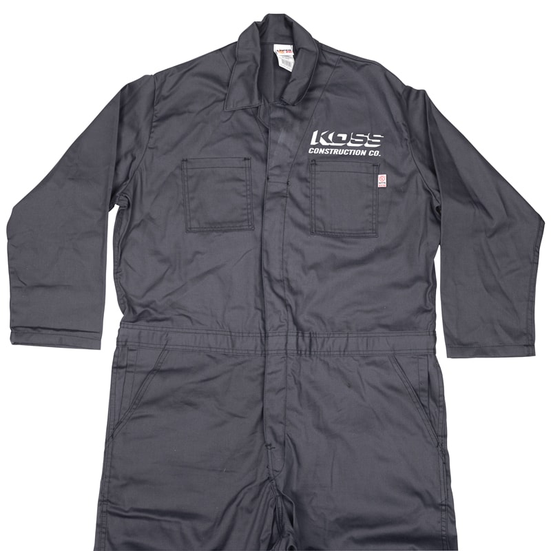 8.7 Cal 7 oz. Flame Resistant Economy FR Coveralls, Custom Product Add Your Logo