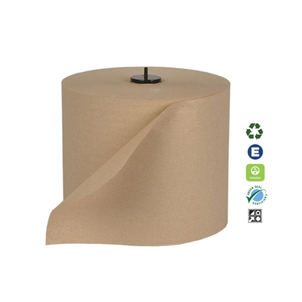 Natural Basic Paper Wiper Roll 4/Case