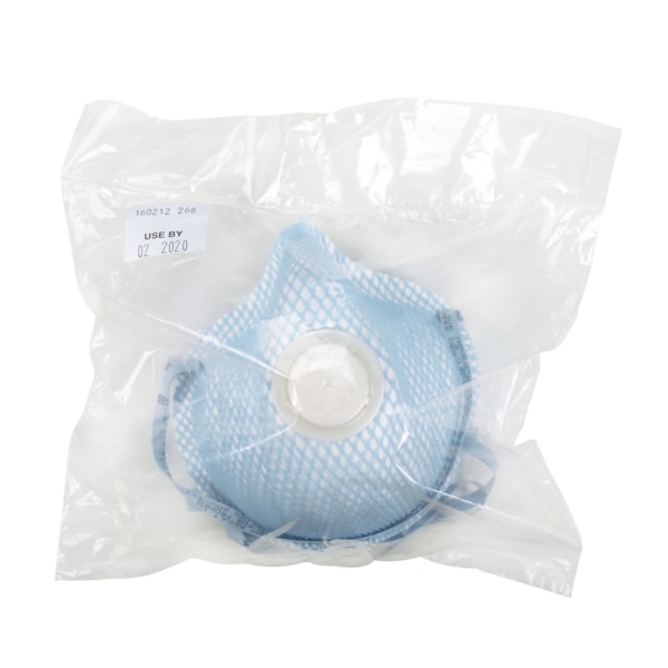 2300 N95 Standard Shape Exhalation Valve Disposable Respirator Masks Vending Pack 2/Bag