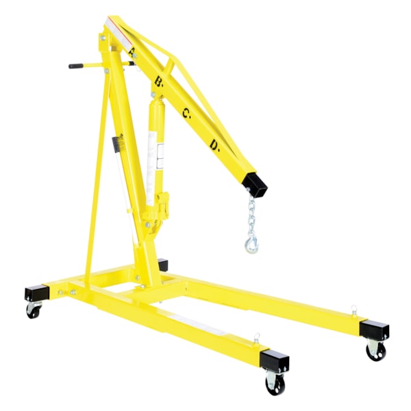2 Ton Portable Shop Crane with Telescopic Legs