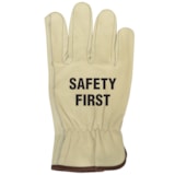 Keystone Thumb Grain Leather Driver's Gloves, Custom Product Add A Safety Message thumbnail 1