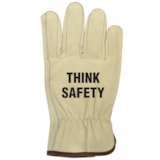 Keystone Thumb Grain Leather Driver's Gloves, Custom Product Add A Safety Message thumbnail 2