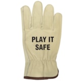 Keystone Thumb Grain Leather Driver's Gloves, Custom Product Add A Safety Message thumbnail 3