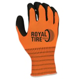 Hi-Vis Rubber Palm Coated String Knit Gloves, Custom Product Add Your Logo thumbnail 3