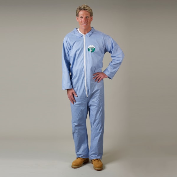 Blue Pyrolon Plus II Disposable Coveralls