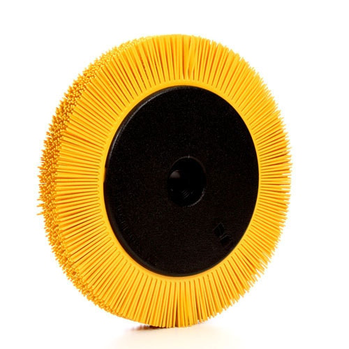 Radial Bristle Brush, 8 in x 1 in x 1-1/4 in 80 with Flange, 2 per case