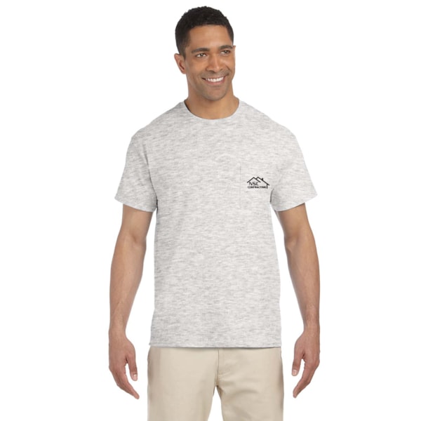 Ultra Cotton® 6 oz. Color Pocket T-Shirt, Custom Product Add Your Logo