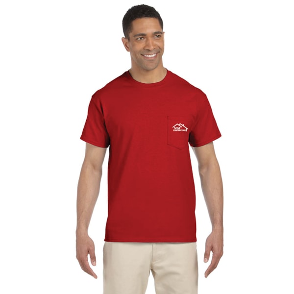 Ultra Cotton® 6 oz. Color Pocket T-Shirt, Custom Product Add Your Logo