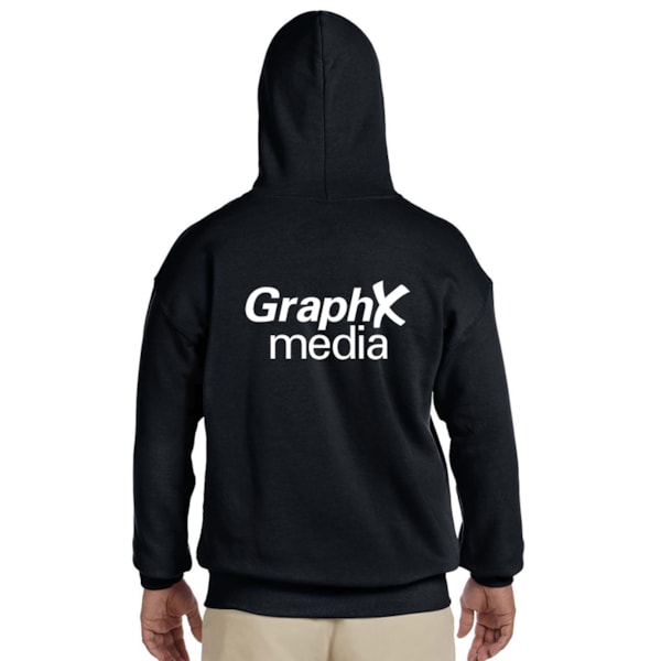 8 oz. Heavy Blend™ 50/50 Fleece Hooded Color Sweatshirt, Custom Product Add Your Logo