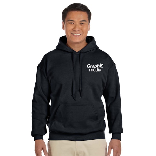 8 oz. Heavy Blend™ 50/50 Fleece Hooded Color Sweatshirt, Custom Product Add Your Logo