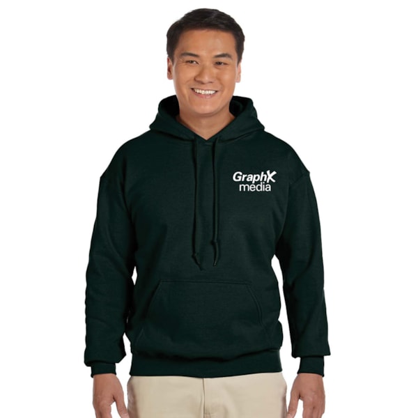 8 oz. Heavy Blend™ 50/50 Fleece Hooded Color Sweatshirt, Custom Product Add Your Logo