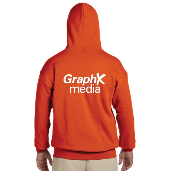 8 oz. Heavy Blend™ 50/50 Fleece Hooded Color Sweatshirt, Custom Product Add Your Logo