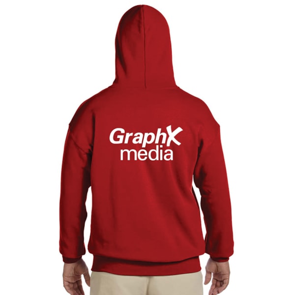 8 oz. Heavy Blend™ 50/50 Fleece Hooded Color Sweatshirt, Custom Product Add Your Logo