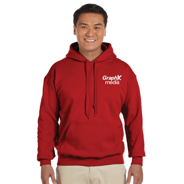 8 oz. Heavy Blend™ 50/50 Fleece Hooded Color Sweatshirt, Custom Product Add Your Logo