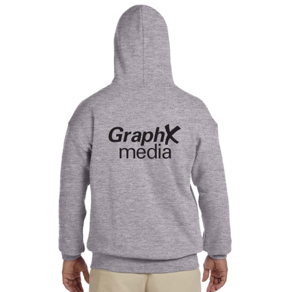8 oz. Heavy Blend™ 50/50 Fleece Hooded Color Sweatshirt, Custom Product Add Your Logo