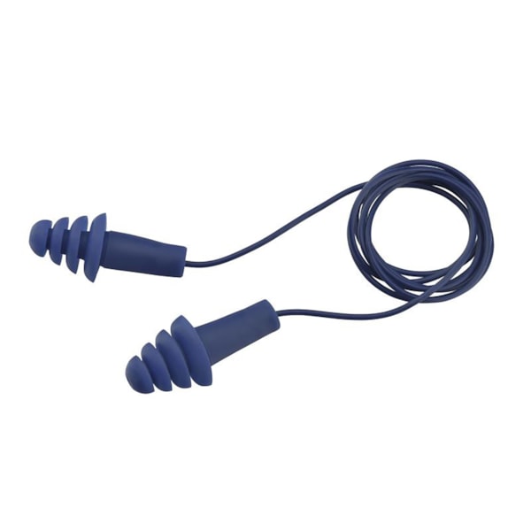 Quattro™ Corded NRR 27 Reusable Metal Detectable Ear Plugs 100/Box