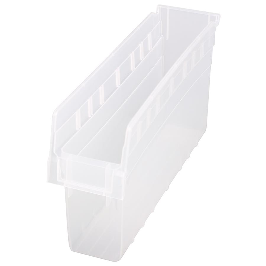Store-More 8" Clear  Shelf Bin 17-7/8"L x 4-3/8"W x 8"H 20/Case