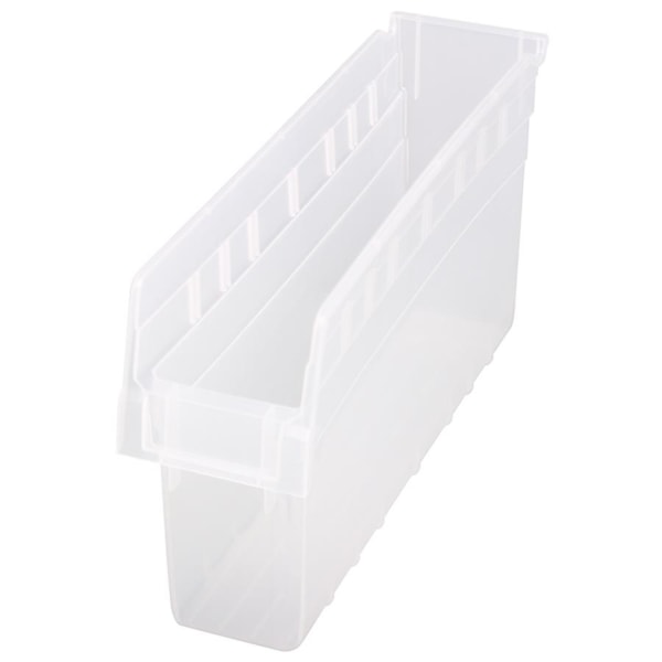 Store-More 8" Clear  Shelf Bin 17-7/8"L x 4-3/8"W x 8"H 20/Case