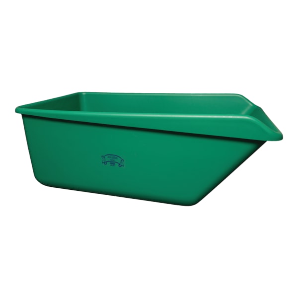 Angled Dump Tub w/Drain Plug