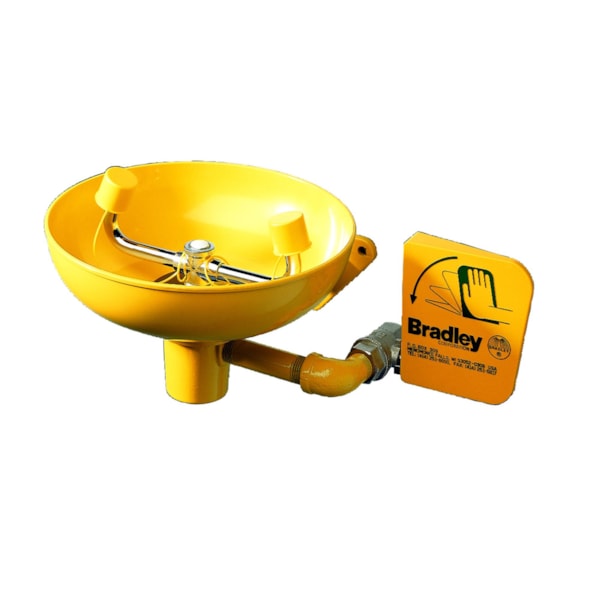 Halo Wall-Mount Eyewash with Plastic Bowl