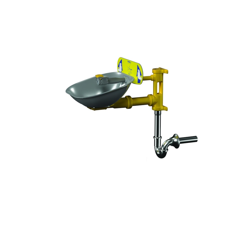 Halo Eyewash with Stainless Steel Bowl and Plastic Showerhead