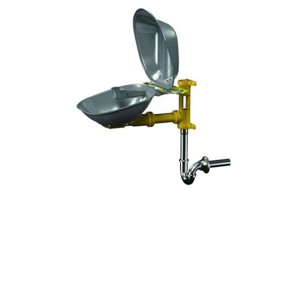 Halo Eyewash with Stainless Steel Bowl and Cover with Plastic Showerhead