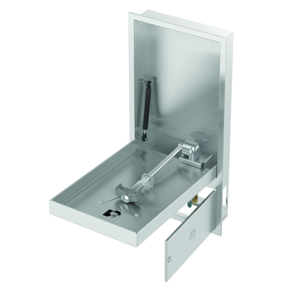 In-Wall Cabinet Barrier Free Eyewash, Wall Cabinet Barrier Free Swing Dounted